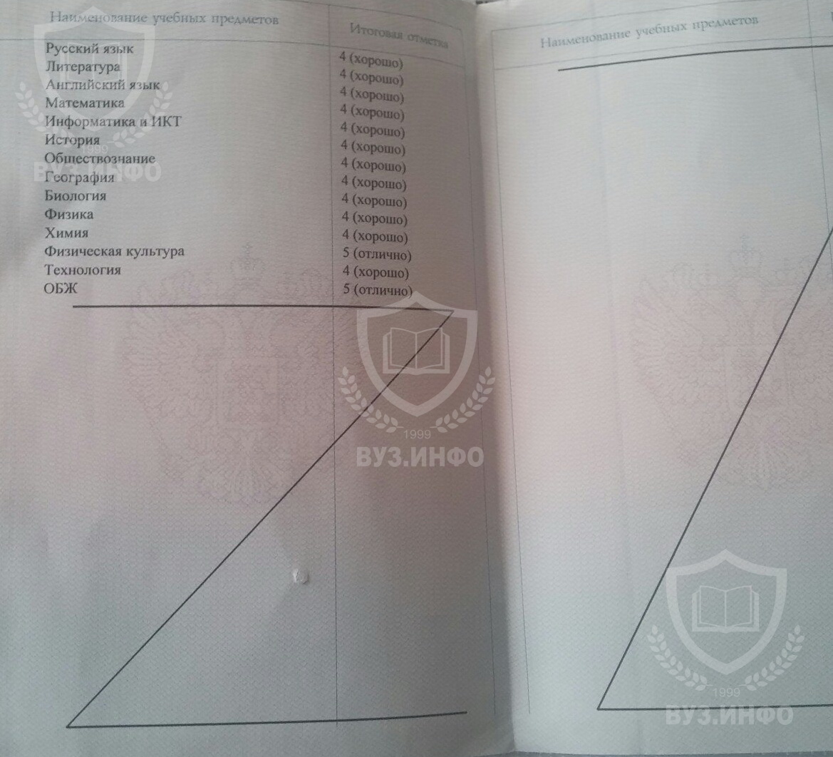 Выписка итоговых оценок аттестата 11 классов 2016 года